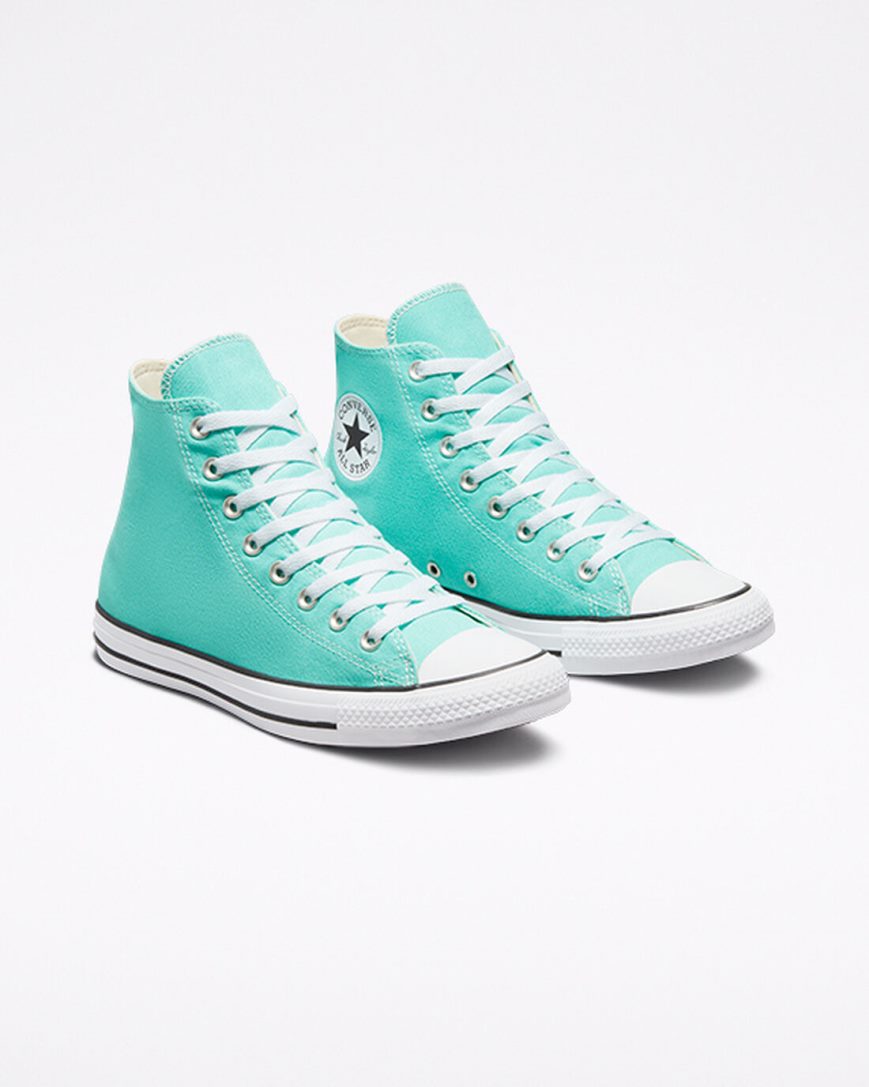Women's Converse Chuck Taylor All Star Seasonal Color High Top Shoes Light Turquoise | AU 3C946L